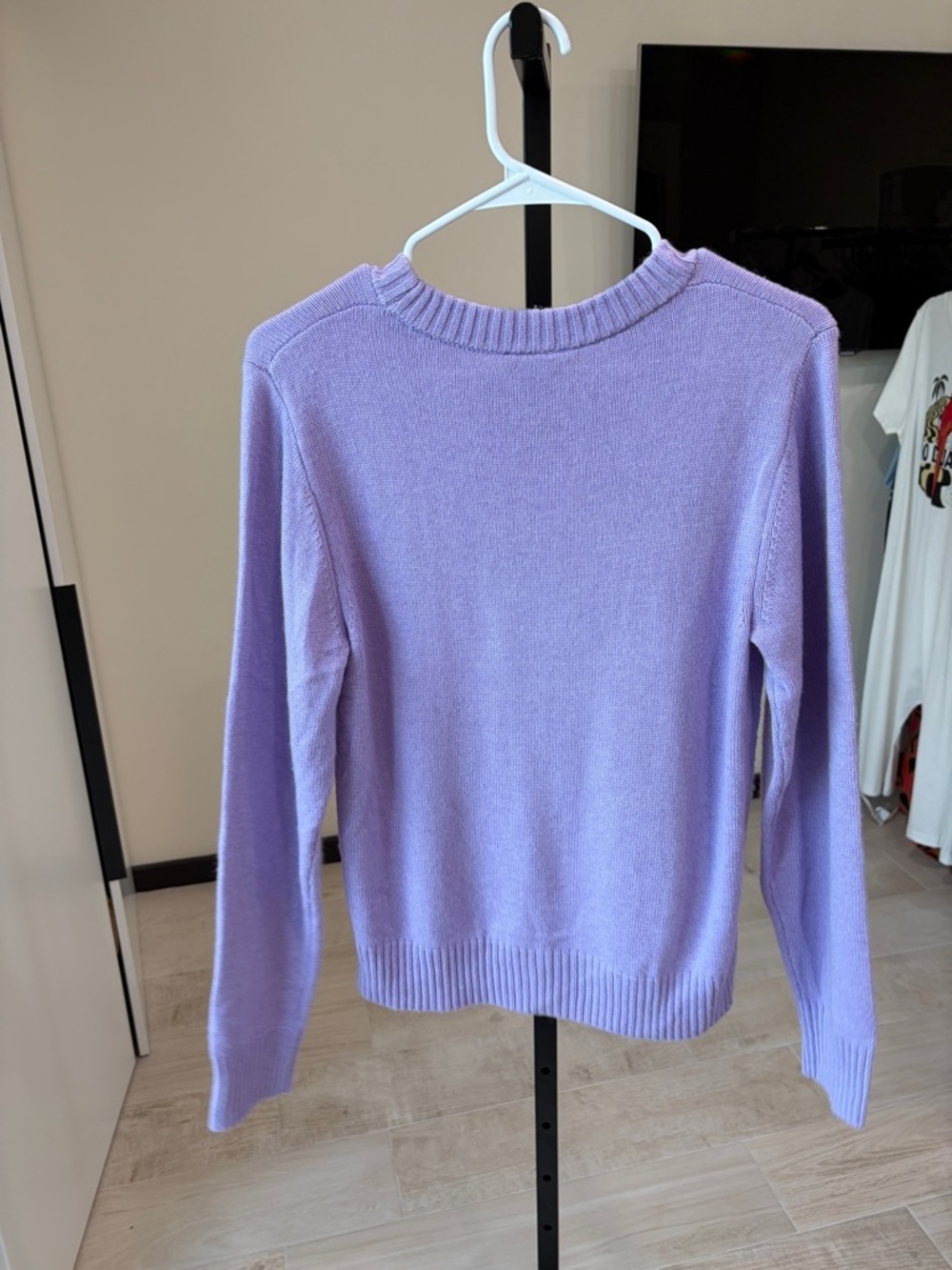 Farm Rio: Lilac Going Bananas Knit Sweater - Picture 6 of 9
